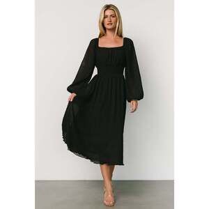 Baltic Born Dalton Pleated Midi Dress | Black Size XLXL